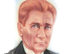 Kravatı yamuk Atatürk posteri!